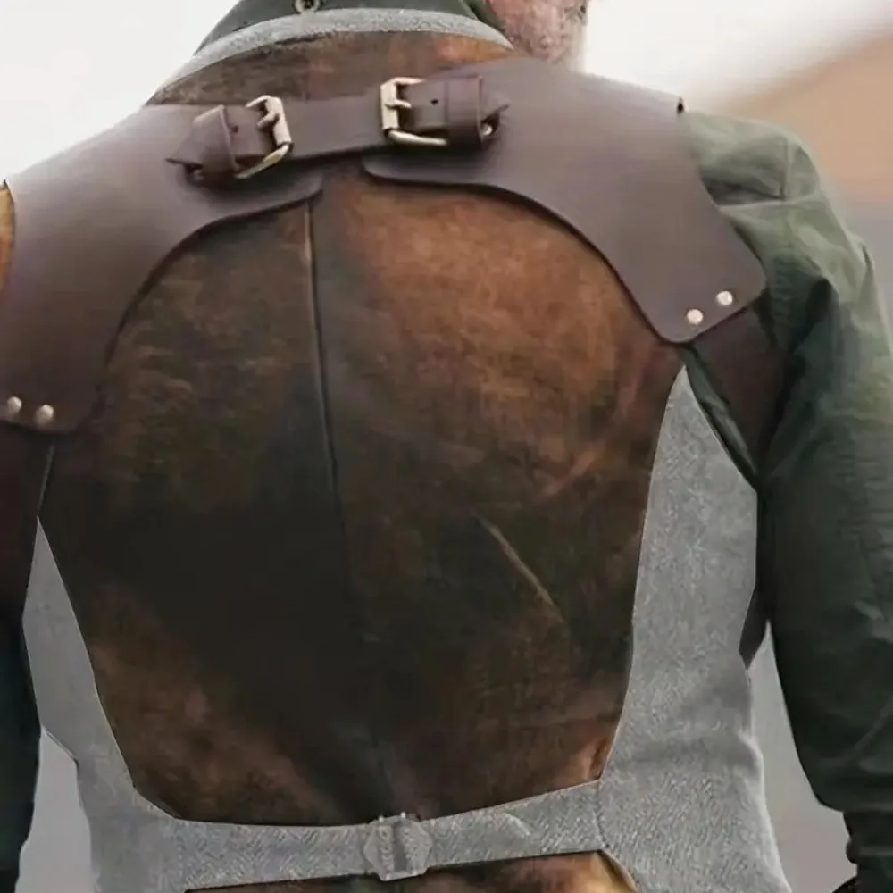 Verstelbare Mannen Harnas Taille Riem PU Punk Lederen Harnas Vest Straat Gesp Mannelijke Corset Bretels Taille Accessoires