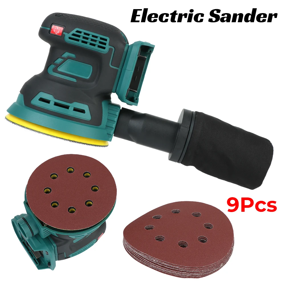 

125mm 3 Speed For Makita 18V Battery Wood Grinder Brushless Random Orbital Electric Sander Polishing Sanding Machine