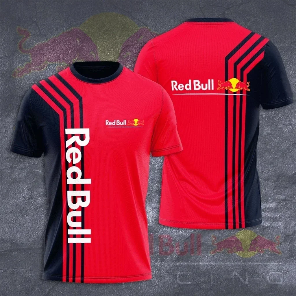 

Men'S Sports Shirt Red Bull T-Shirt Summer Quick-Drying Loose Tops Men'S Quick-Drying High Brand Racing Suit Outdoor T-Shirt