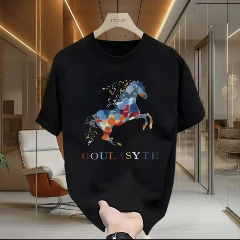 

American Trend 2025 New Short-sleeved T-shirt Men's and Women's T-shirts Summer Casual Sports Versatile T-shirt Top