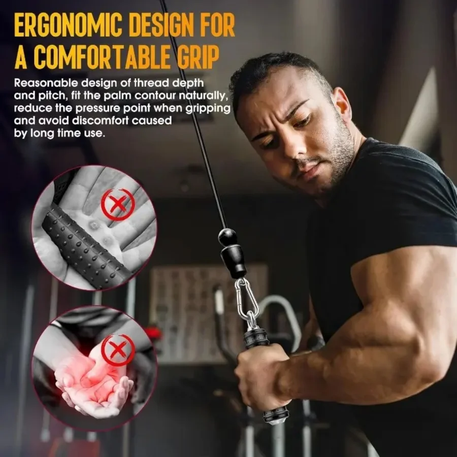 Fitness handle, single-ring rubberized, large flying bird comprehensive training device, triceps fitness handle, high-position p