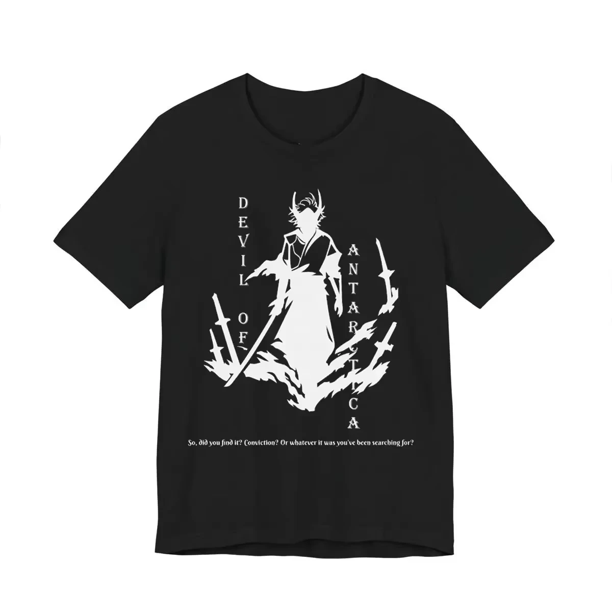 Devil of Antarctica Shadow Slave Graphic T Shirt Dark Fantasy Novel Fans Unisex Oversized Cotton Streetwear Tees