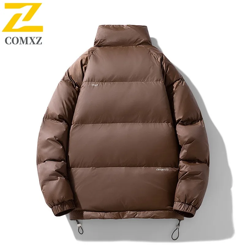 COMXZ Winter Jacket 2025 High Quality Warm Lightweight Versatile Travel Padded Jacket Skiing Stylish Down Jacket Men's Clothing
