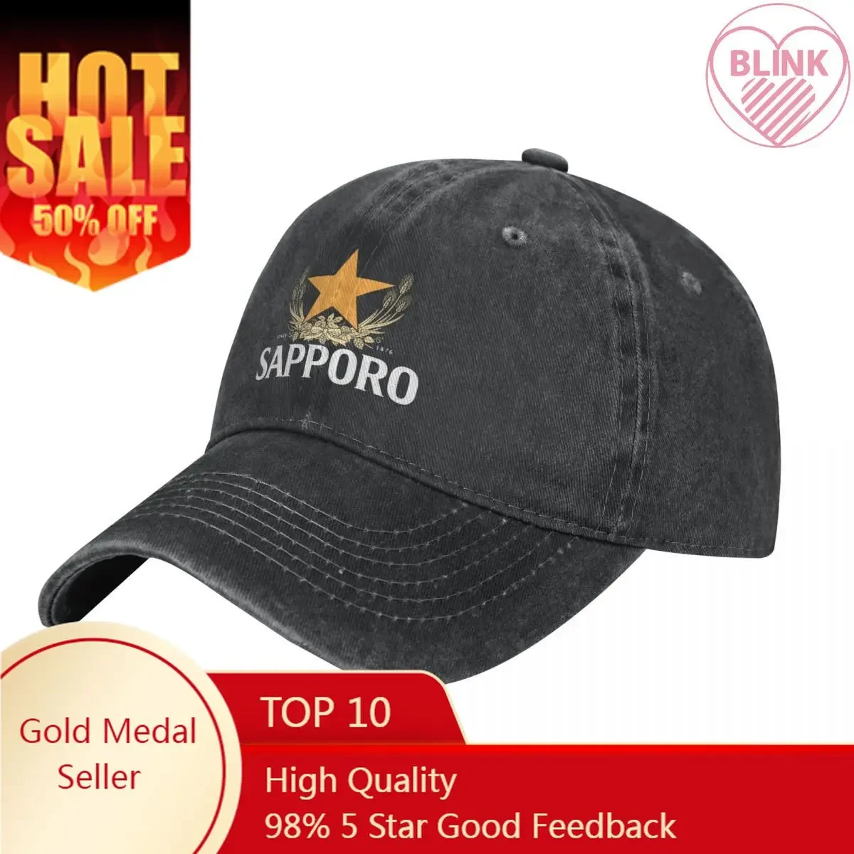 Great of -Sapporo- Hill 684 Cap Cowboy Hat new in the hat new in hat hat women Men's