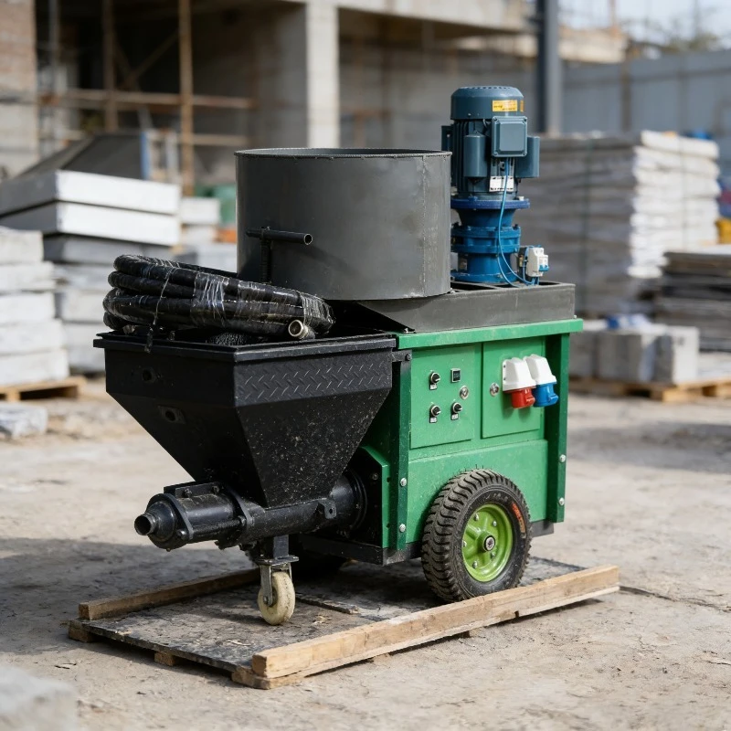Hot Sale Automatic Wall Plastering Machine Mortar Spray Concrete Putty Scraping Equipment