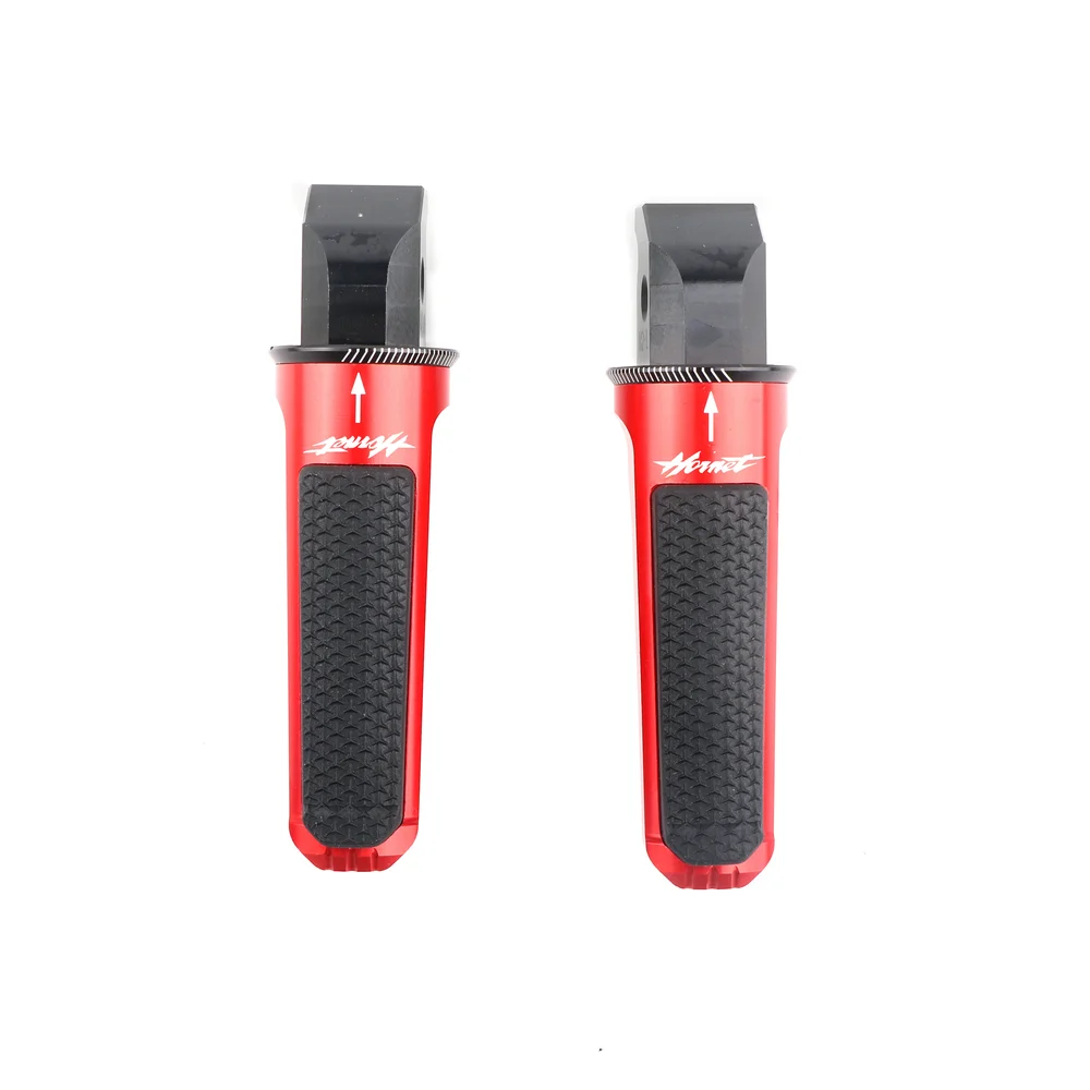 Motorcycle CNC Aluminum Rear Foot Pegs Footrest Passenger Footpegs for HONDA CB600F CB599 600 CB1000R HORNET CB 200 900 400 image 4