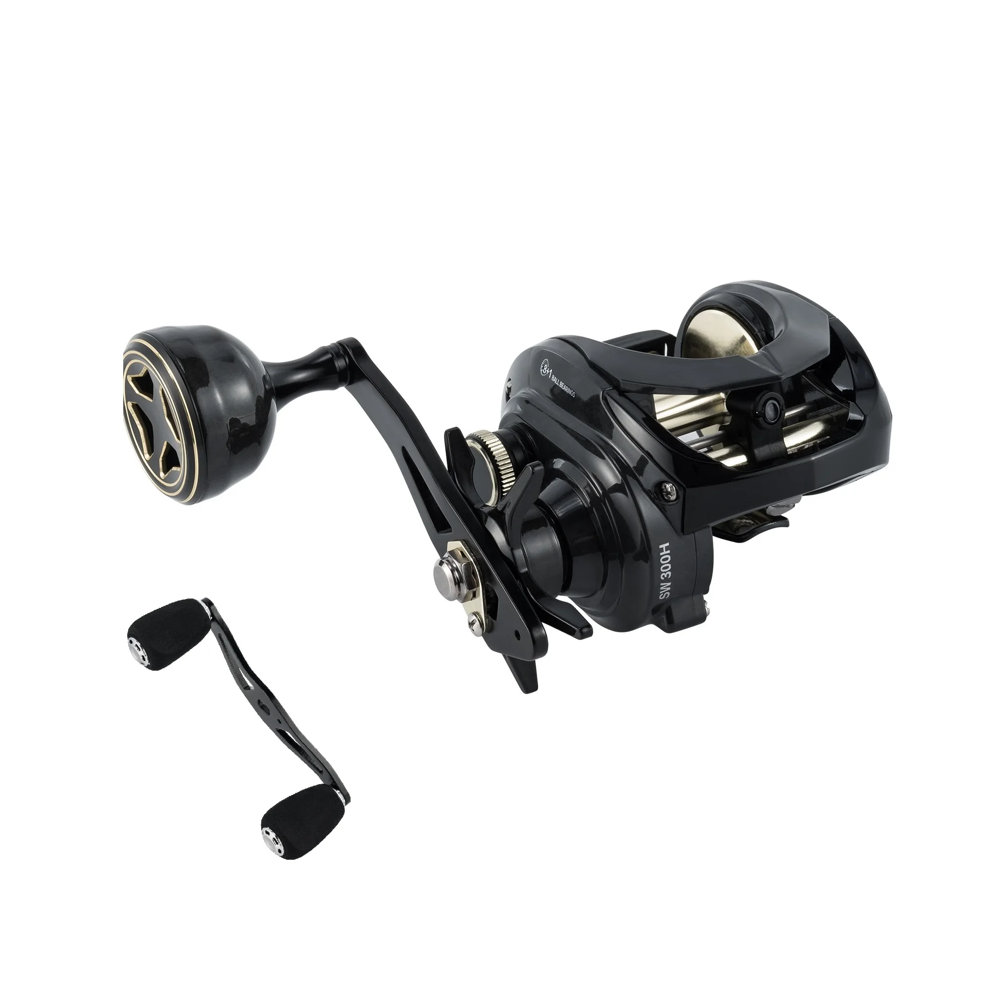 

Baitcasting Fishing Reel 33LB Max Drag Carbon Fiber Fishing Reel 8+1BB Freshwater Saltwater Long Casting with Spare Handle