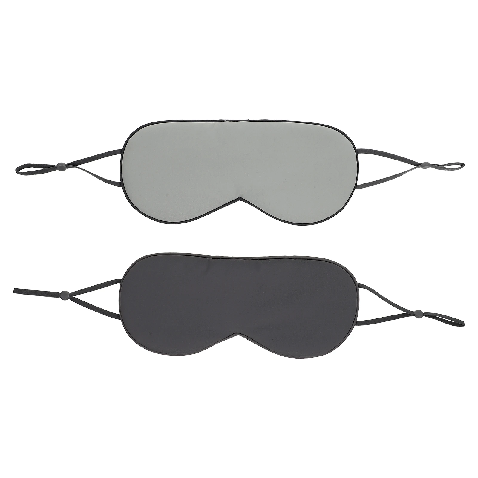 

2pcs Sleep Eye Masks Soft Blindfold for Travel Adjustable Ear Hook Durable Eyeshade Block Light Polyester Elastic