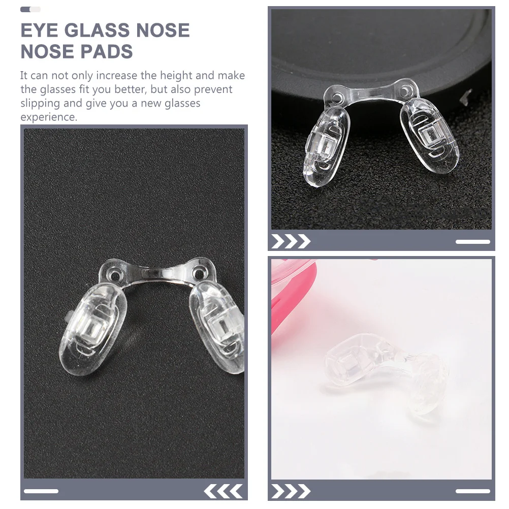 

4Pcs Eyeglass Nose Pads Durable Anti-Skid Pads for Glasses Sunglasses Spectacles Glasses Nose Piece Nosepads for Eyeglasses