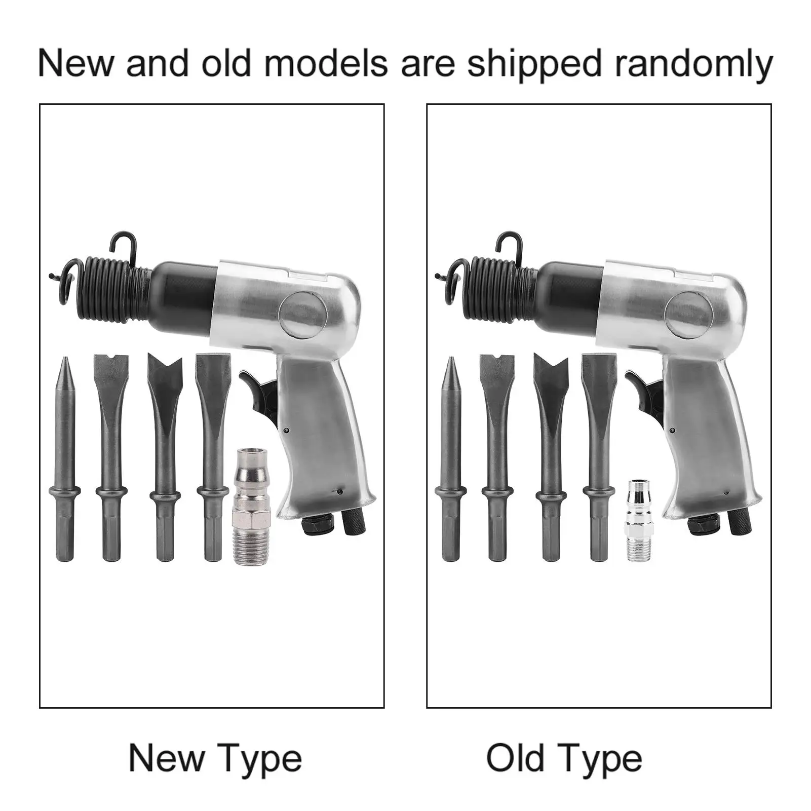 1/4 10mm Pneumatic Hammer Chisel Tool - Industrial Straight Handle Powerful Shovel for Heavy-Duty Tasks