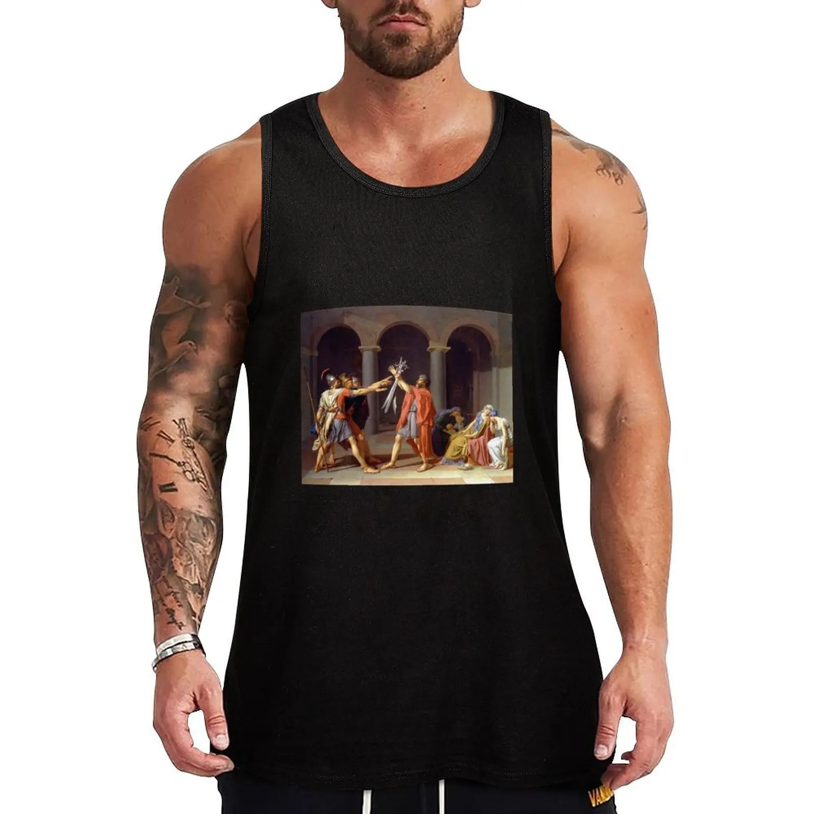 Oath of the Horatii by Jacques-Louis David (1784) Tank Top Cool Dry Tank Top Lightweight Summer Sleeveless Top