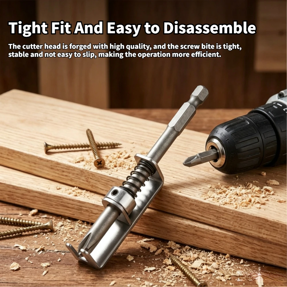 Spring-Loaded Screw Holder Drill Bit Anti-Drop Screwdriver Bit Fixing Clamp Set Screw Holder Drill Bit Phillips Screwdriver Bit