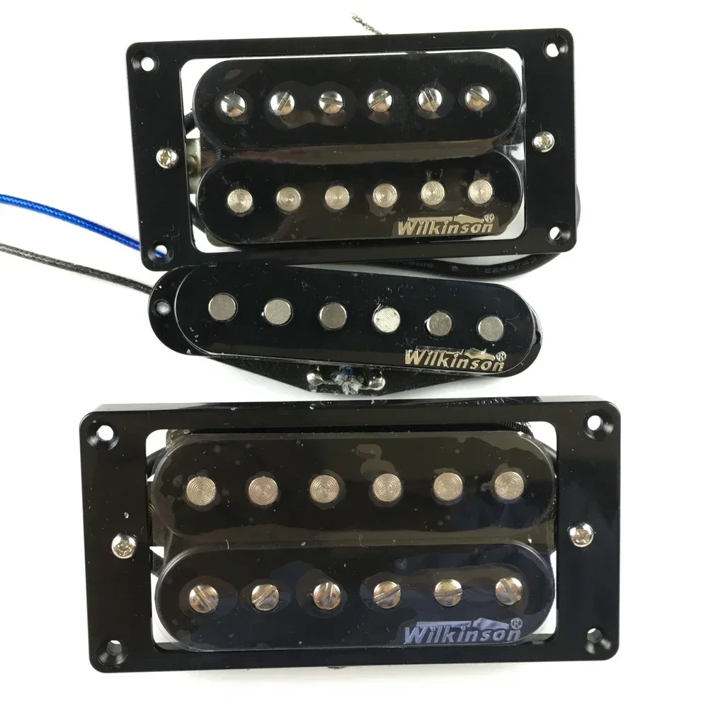 

Wilkinson Humbueker Double Row Open Electric Guitar Humbueker Pickups Set Black Made IN Korea