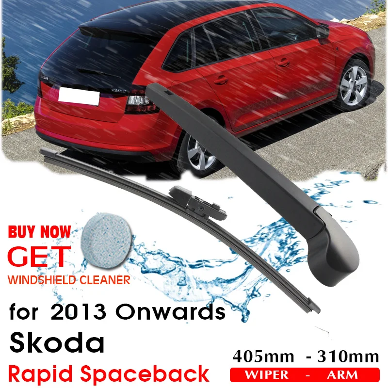 

Car Wiper Blade Rear Back Window Windscreen Windshield Wiper Accessories For Skoda Rapid Spaceback Hatchback 405mm 2013 Onwards