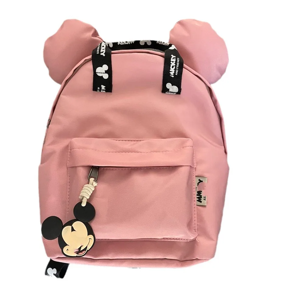 Disney Girls Backpacks Mickey Mouse Kawaii Bags Print Sequin Travel Storage Fashionable Schoolbags Kindergarten Mini Backpack