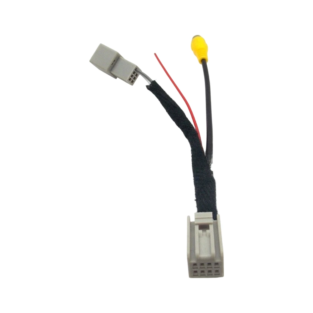 Black Rear View Camera Cable Backup Camera Harness High Strength Material Direct Replacement Part Abs Plastic Construction