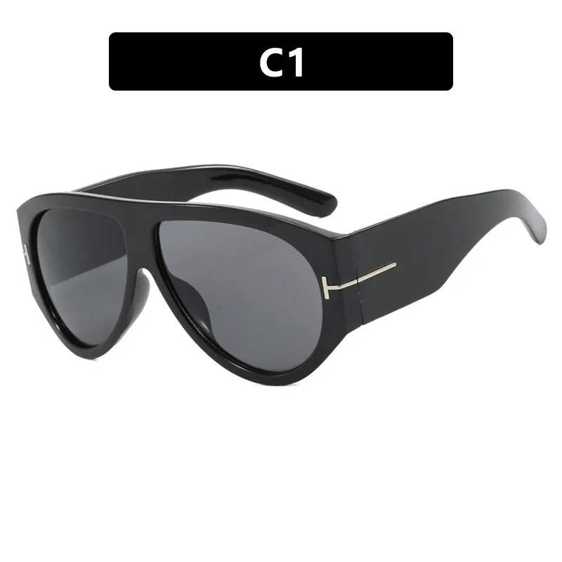 Trend Oversized Pilot Sunglasses Women For Men Luxury Brand Designer Sun Glasses Vintage Big Frame Eyeglasses Punk Driving Shade image 5