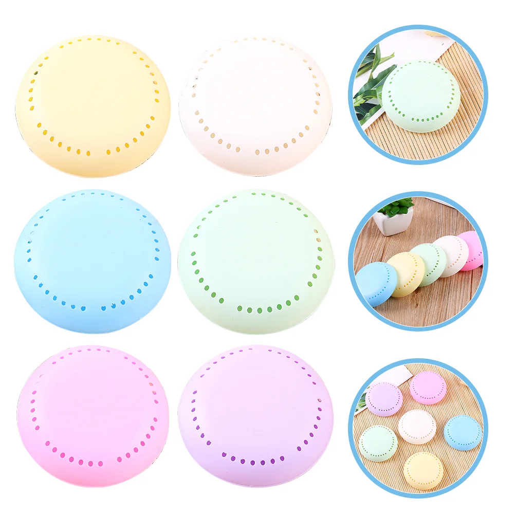 6 Pcs Home Car Odor Removal Case Air Freshener Aromatherapy Box Bedroom for Cars Wardrobe Plastic Solid