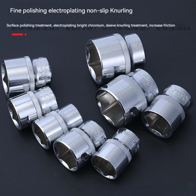 1/2 hexagonal socket 12.5mm hexagonal short socket head sleeve large flying tool socket wrench set