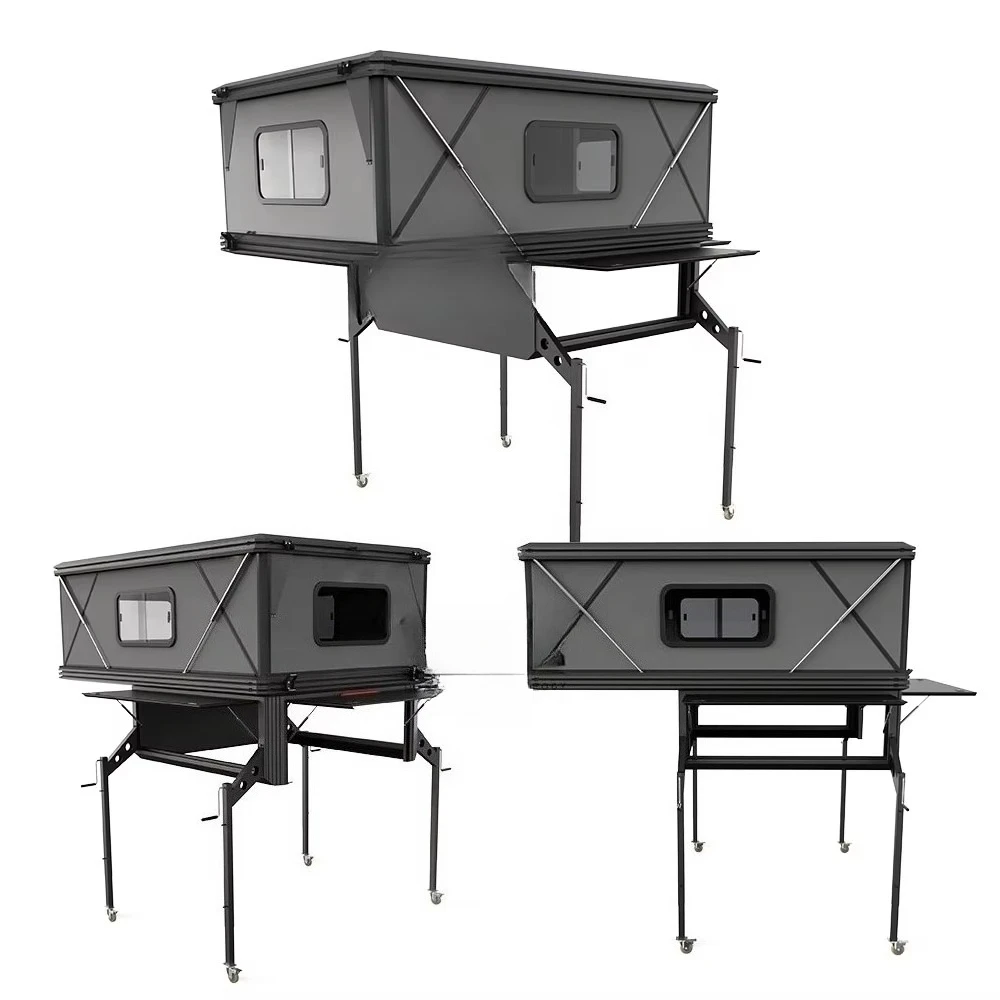 Hard Sided Pop up Truck Camper for Pickup, Camper Hiatus with Spacious Canopy for Outdoor Adventures Customized view 6