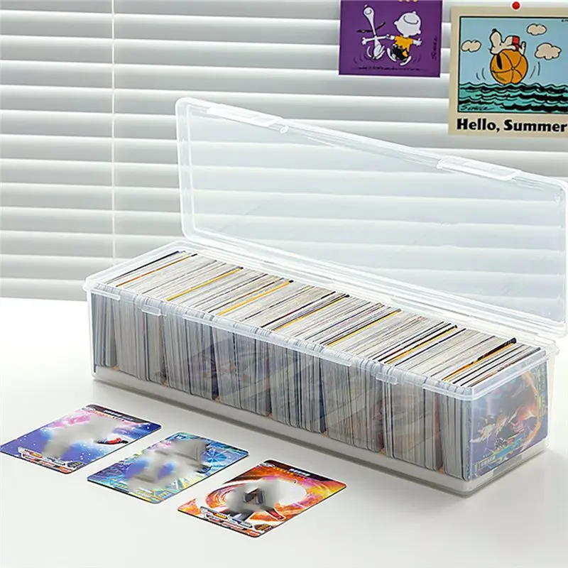 Adjustable Dividers& 550+ Card Slots-For TCG/MTG Compatible Storage Box-Gaming Trading Card Organizer Holder