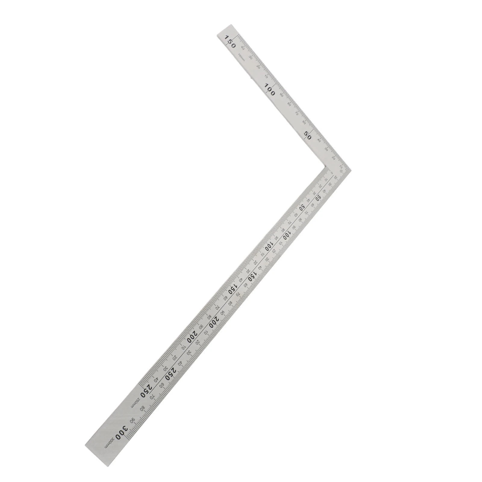 Durable High Precision Stainless Steel 90 Degree Right Protractor Angle Ruler Metal Square Tool Clear Scale Accurate Measurement