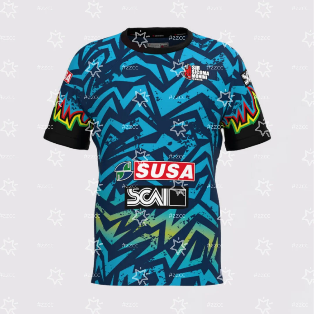 Camiseta de Voleibol del Campeonato Mundial Perugia 25-26, Ropa Deportiva de Verano para Hombre, Camiseta Infantil, Camiseta Y2K para Mujer