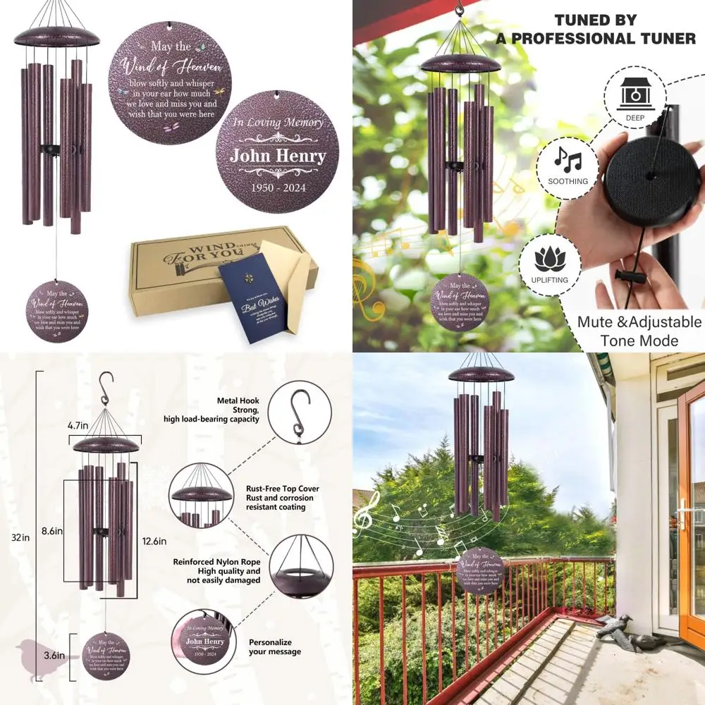 

32-дюймовые уличные колокольчики-стрекозы: подарок на память из сердечного фетра для потерянной мамы