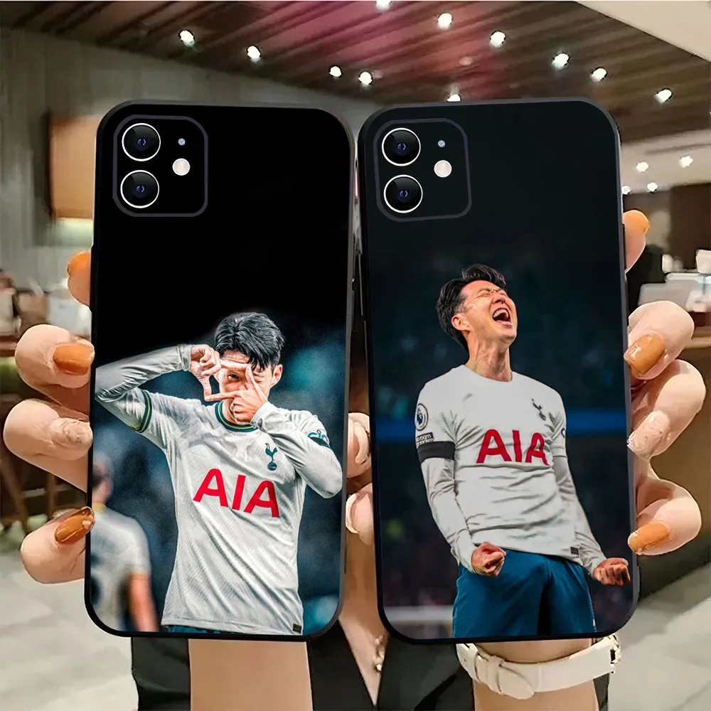 1pc Korea Son H-Heung-mins Football Phone Case Silicone Soft For IPhone 16 15 14 13 12 11 Plus Pro Max Plus