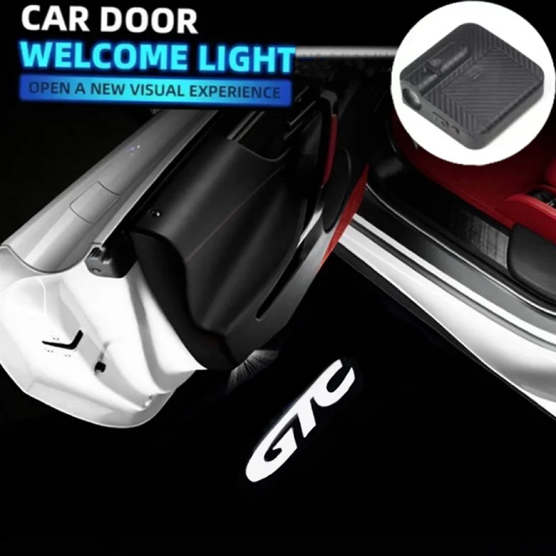 

2PC For OPEL Vauxhall Logo Astra G GTC J H Vectra Zafira Projector Lamp Car Door Welcome Logo Courtesy Light Accessories