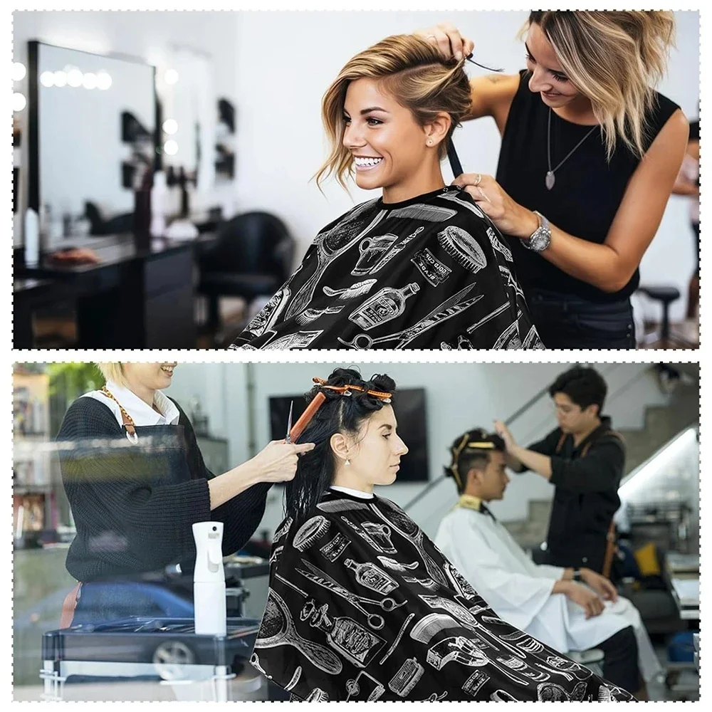 Профессиональная водонепроницаемая парикмахерская шаль, набор бумаги, нейлоновая одежда для парикмахерских, изолятор для нарезанных волос, инструмент для окрашивания волос