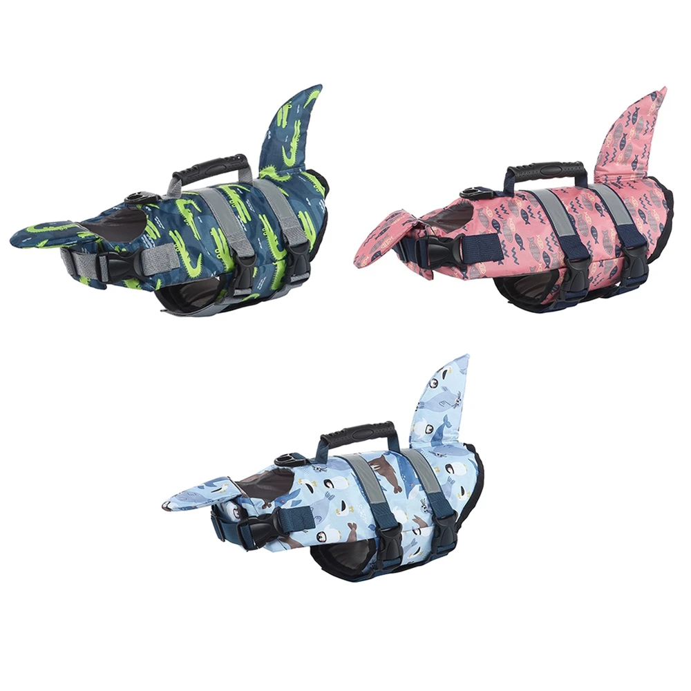 

Summer Dog Life Vest Jacket Reflective Pet Clothes Adjustable Dog Life Jacket Pet Swimming Summer Swimwear Safety Swimming Suit