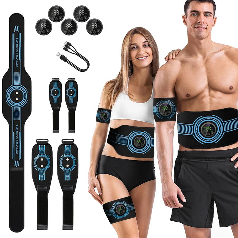 Nuovo stimolatore muscolare cintura tonificante addominale EMS Muscle Toner Home Gym Fitness Training Body Slim pancia vita braccio gamba perdere