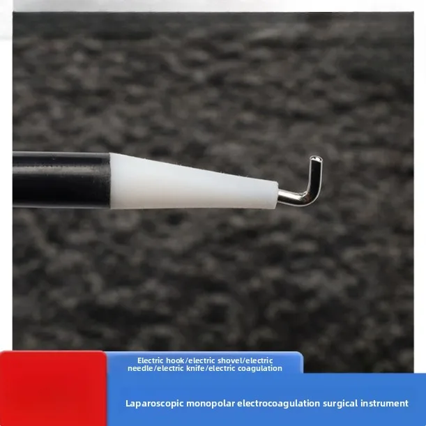 Ceramic Tip Curved Laparoscopic Hook Spatula Blade Needle Thorax Operating Accessory