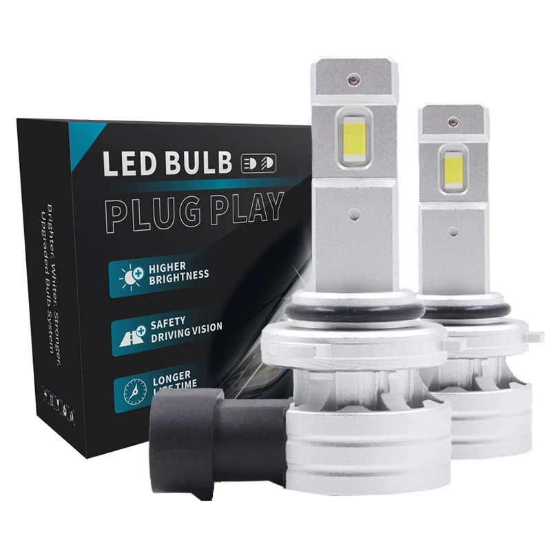 H1 3000K CSP LED Headlight Bulb 55W 12V Mini Wireless Turbo Auto Headlamp Dual Color Plug&Play Car Diode Lamps Replacement Light