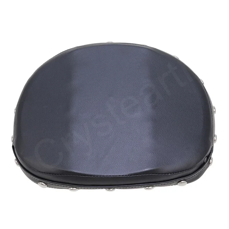 Universal Motorcycle Passenger Rear Backrest Sissy Bar Cushion Pad Black For Harley Honda Yamaha Kawasaki Bobber Chopper Custom