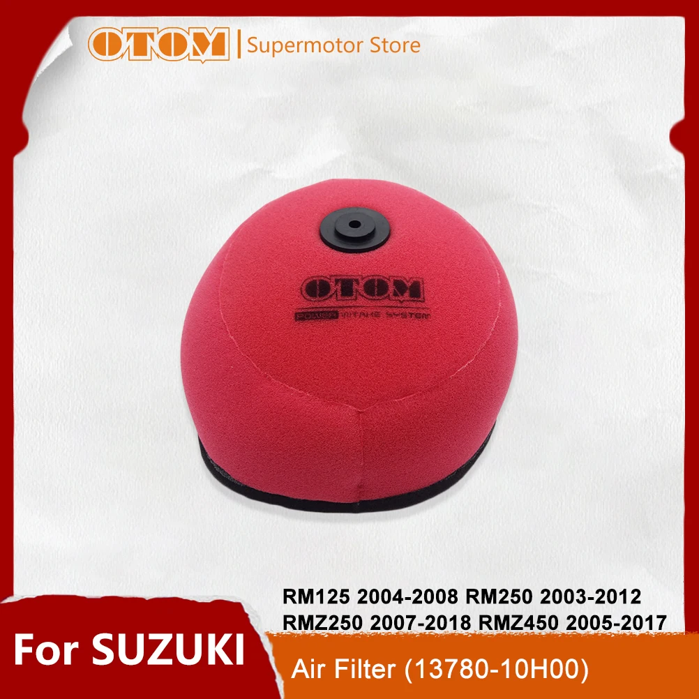 Motorcycle Accessories Air Filter Cleaner Filtration Dual Foam Sponge Element For SUZUKI RM125 RM250 RMZ250 RMZ450 2004-2018