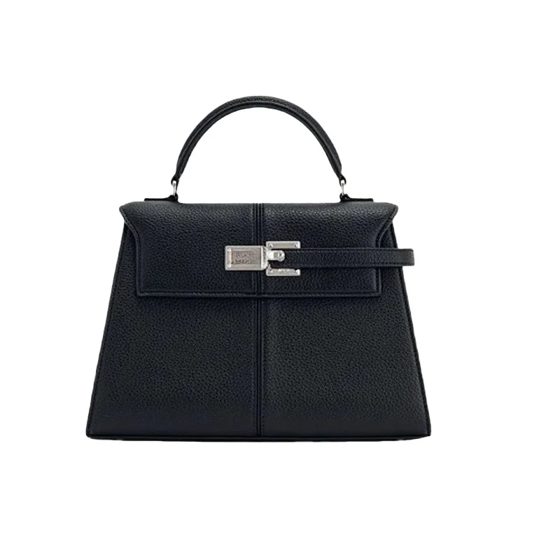 

Trapezoidal bag, versatile handbag, niche design, underarm bag, single-shoulder crossbody bag, genuine leather women's bag
