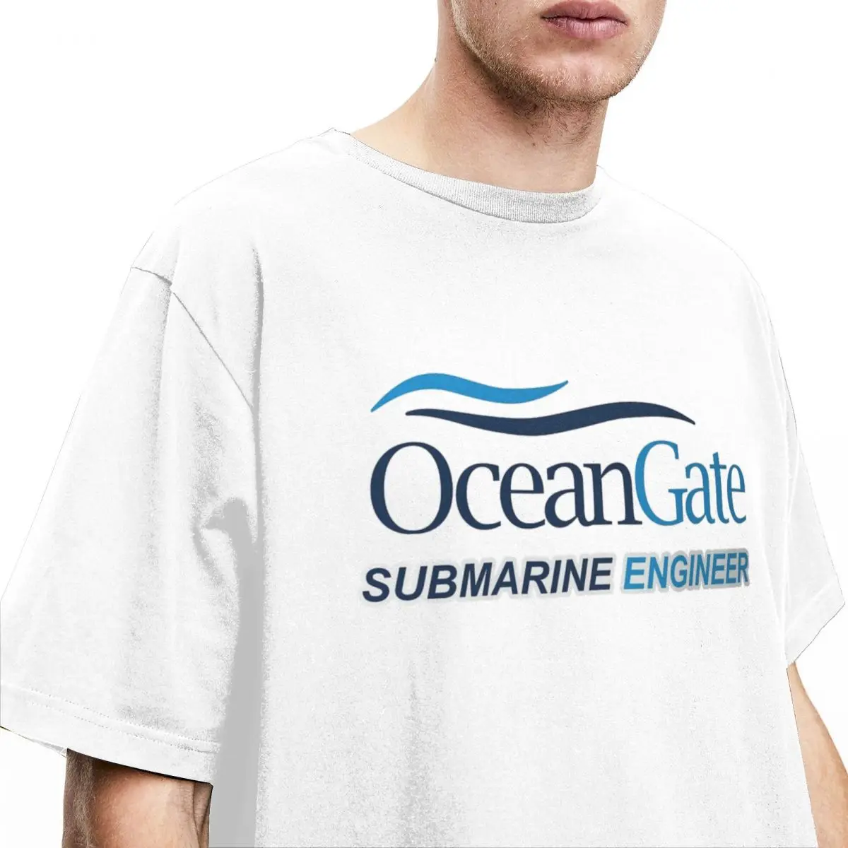 Men Women's T Shirt OceanGate Submarine T-Shirts Harajuku Titan Engineer Summer Tees Vintage Print Cotton Clothing Gift Idea