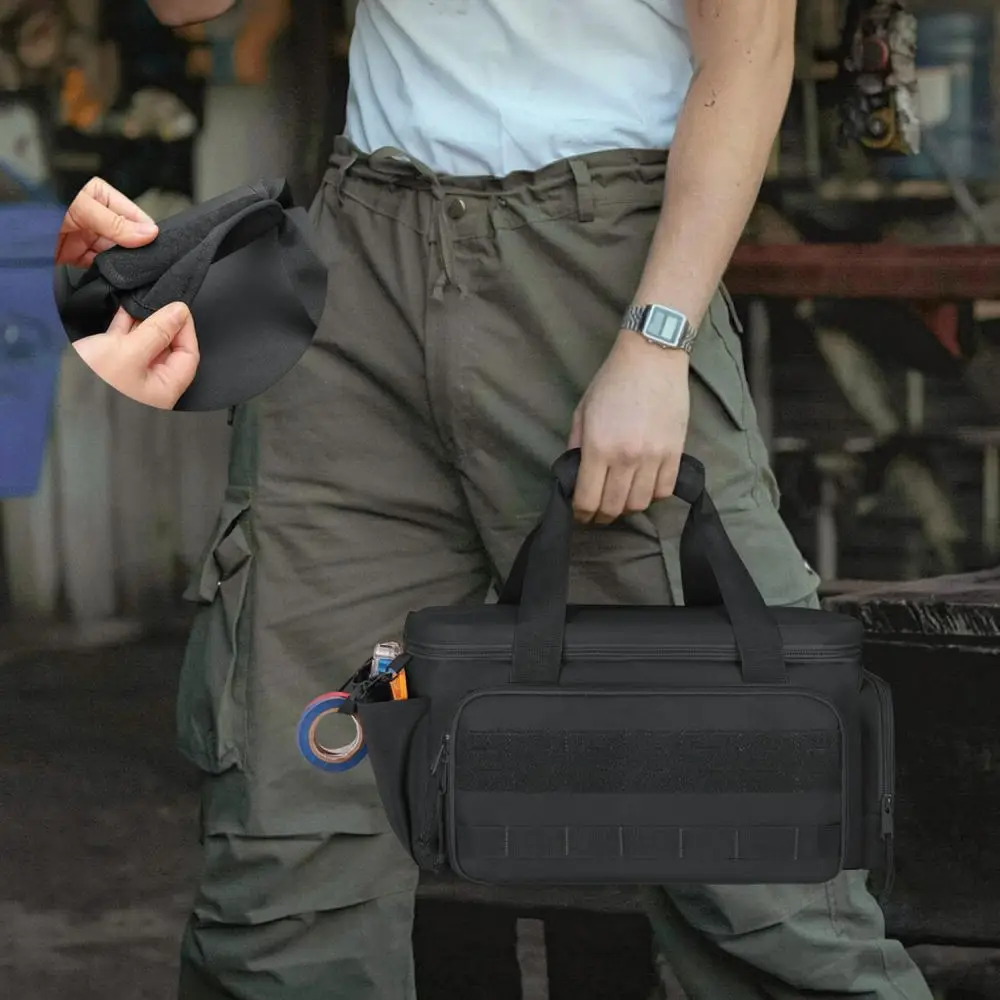 Canvas Hand Tool Organizer Bag Multi Functional Pouch Durable Storage Carrier For Worksite Repairs And Home DIY Tasks