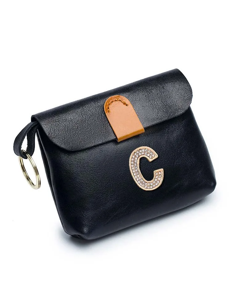 

Customized Personalized Customer Name Card & ID Holders: Genuine Leather Perfect Balance of Style and Function Metal Letter Deco