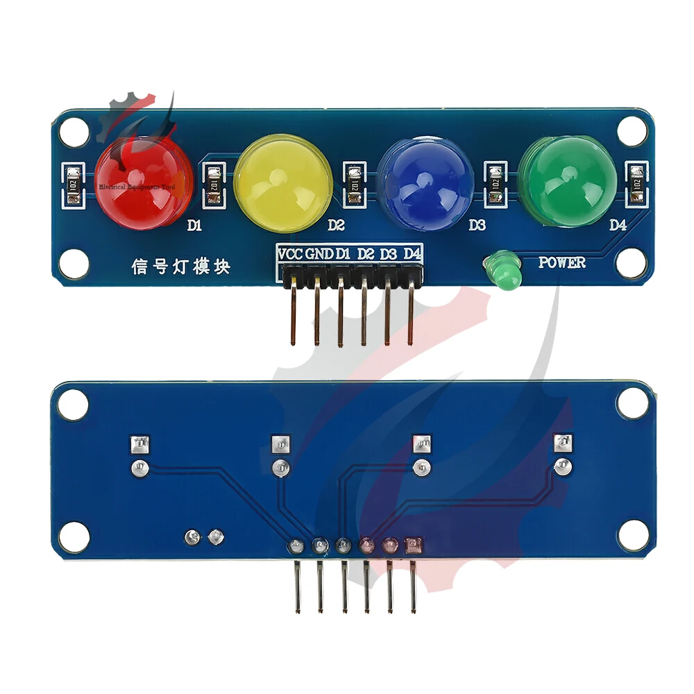 

Traffic Light LED Display Module Onboard Red Yellow Green Blue for Making Traffic Light System Model for Arduino