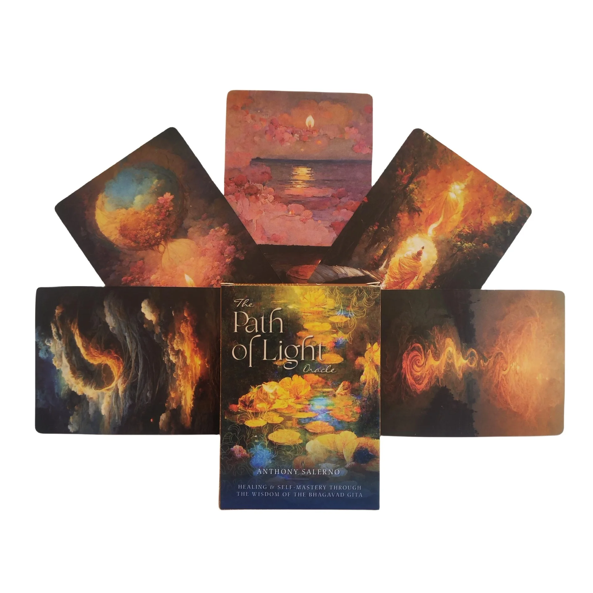 بطاقات The Path of Light Oracle A 39 بطاقة سطح السفينة النسخة الإنجليزية لعبة Fortune Telling Divination Deck للنساء في الحفلات العائلية #3