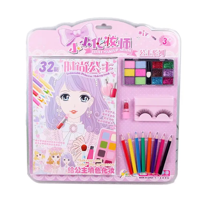 Juegos de vestir, juego de maquillaje, libro de juguete, libro de dibujo cosmético, juego de rol de maquillaje divertido, juguete de vestir para niños mayores