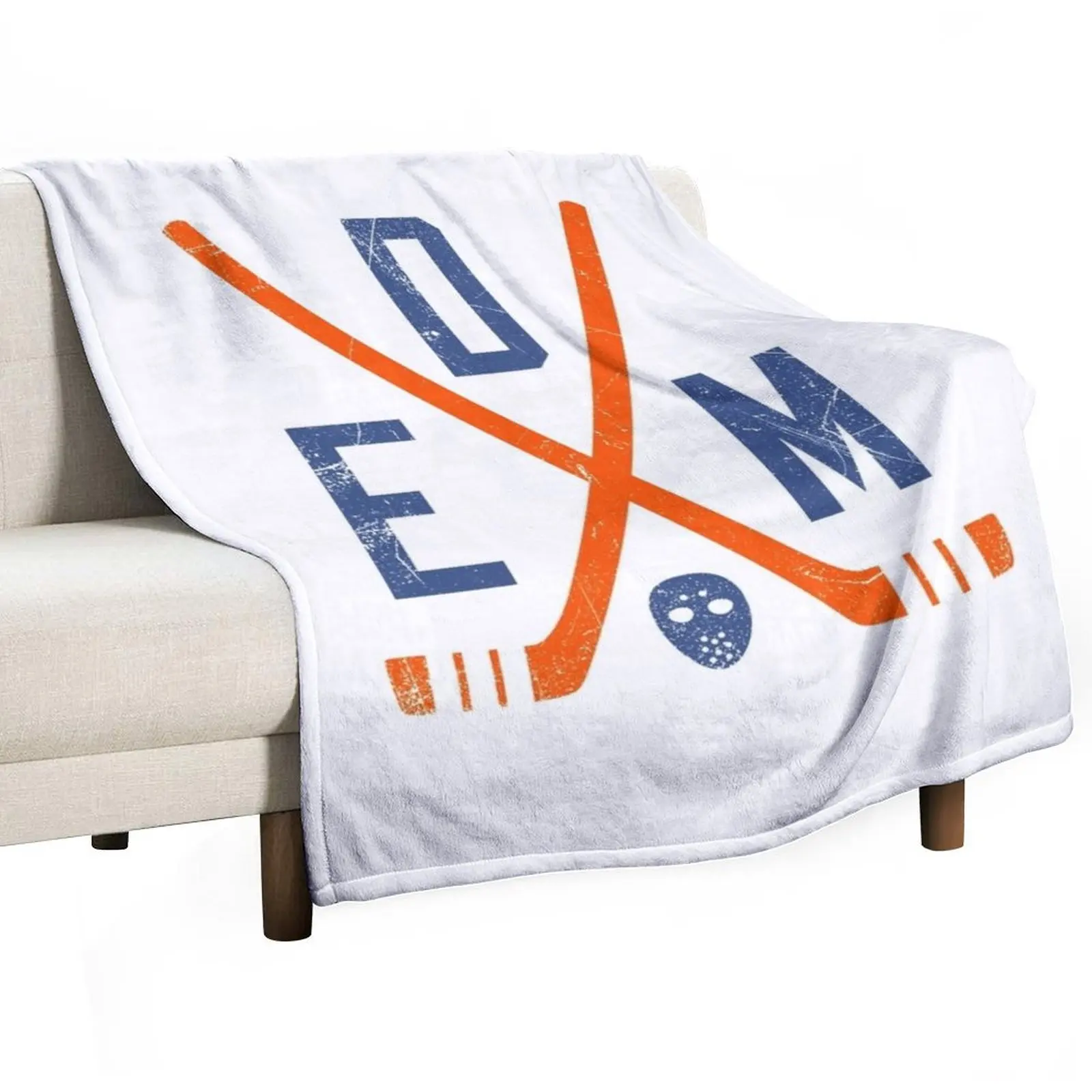

EDM Retro Sticks - White Throw Blanket Warm warm winter Bed covers Luxury Blankets