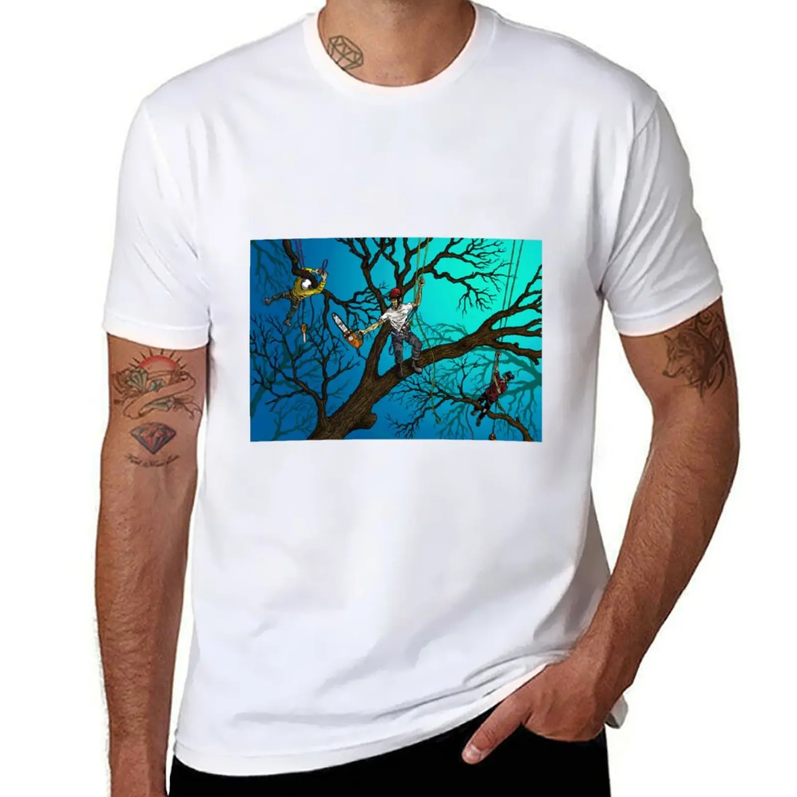

Tree Surgeons T-Shirt cotton t shirt pack cotton tshirt 100% t shirts for man pack white T-Shirt