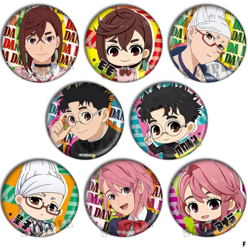Anime DAN DA DAN Badge Ayase Momo Turbo Ayase Seiko Granny Takakura Ken Pins Cosplay Cartoon Itabag Bedge Button Brooch DADGE