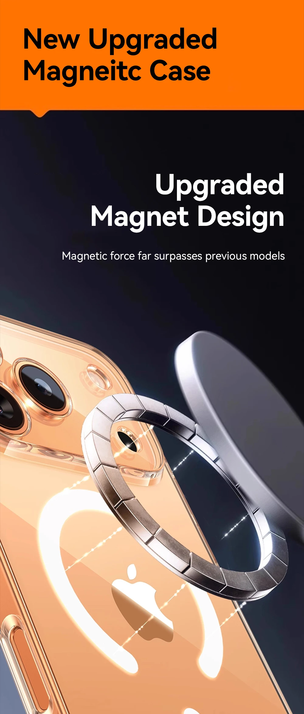 Joyroom für iPhone 18 17 Pro Max Klare Hülle Kompatibel mit Magsafe Anti-Gelb Magnetische Handyhülle Transparente Hartschale für iPhone – Detail 2