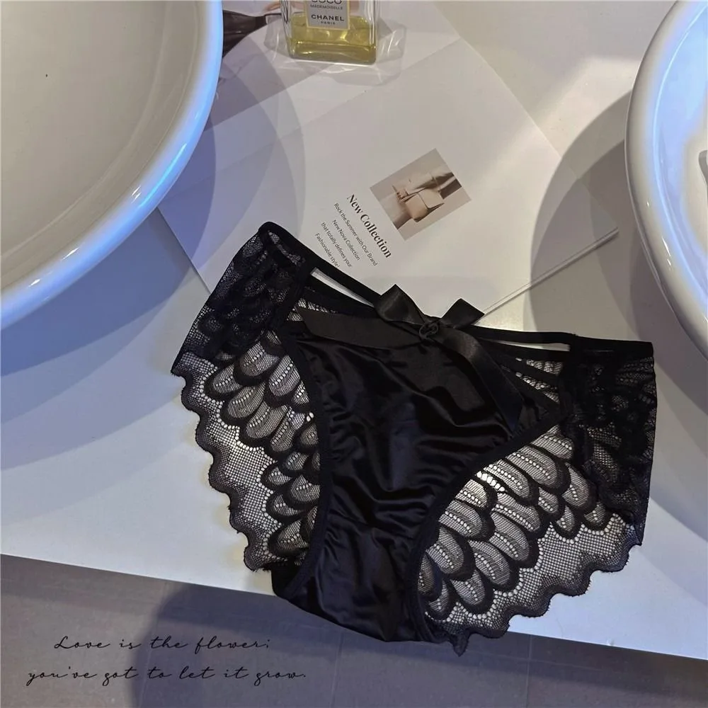 

Angel Wings Traceless Women Panties Light Thin Lace Girl Knickers Antibacterial Breathable Briefs Intimate Wear