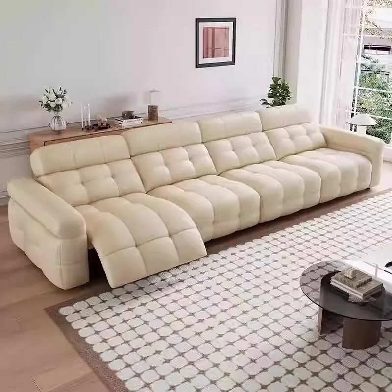 Leather Recliner Relaxing Sofa Sectional Lazy Electric Adult Home Armchair Couch Combined Bed Woonkamerbanken Sofa Furniture